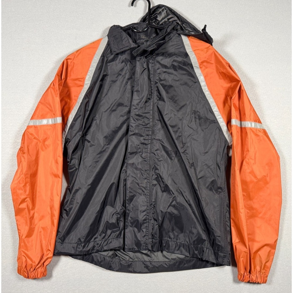 Harley Davidson Motorcycles Rain Jacket - Black and Orange - Size XS